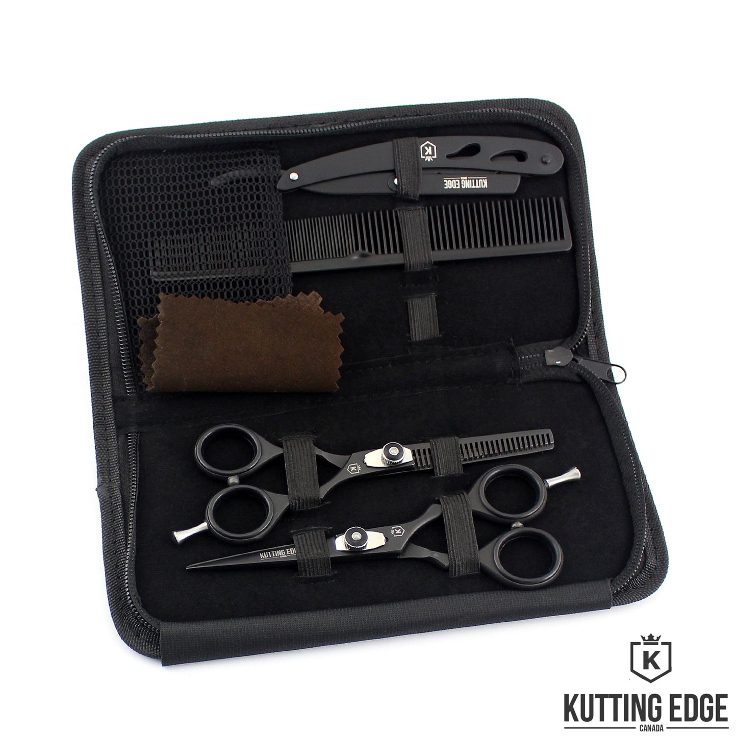 Black hair scissors pro kit