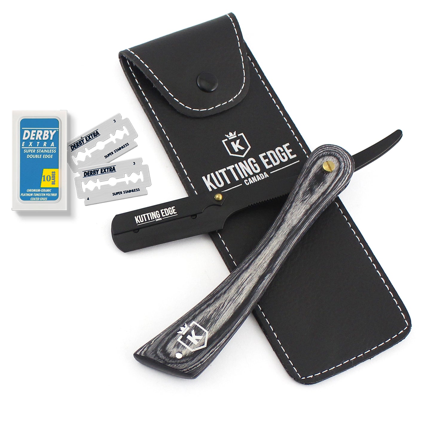 Grey Straight edge razor kit