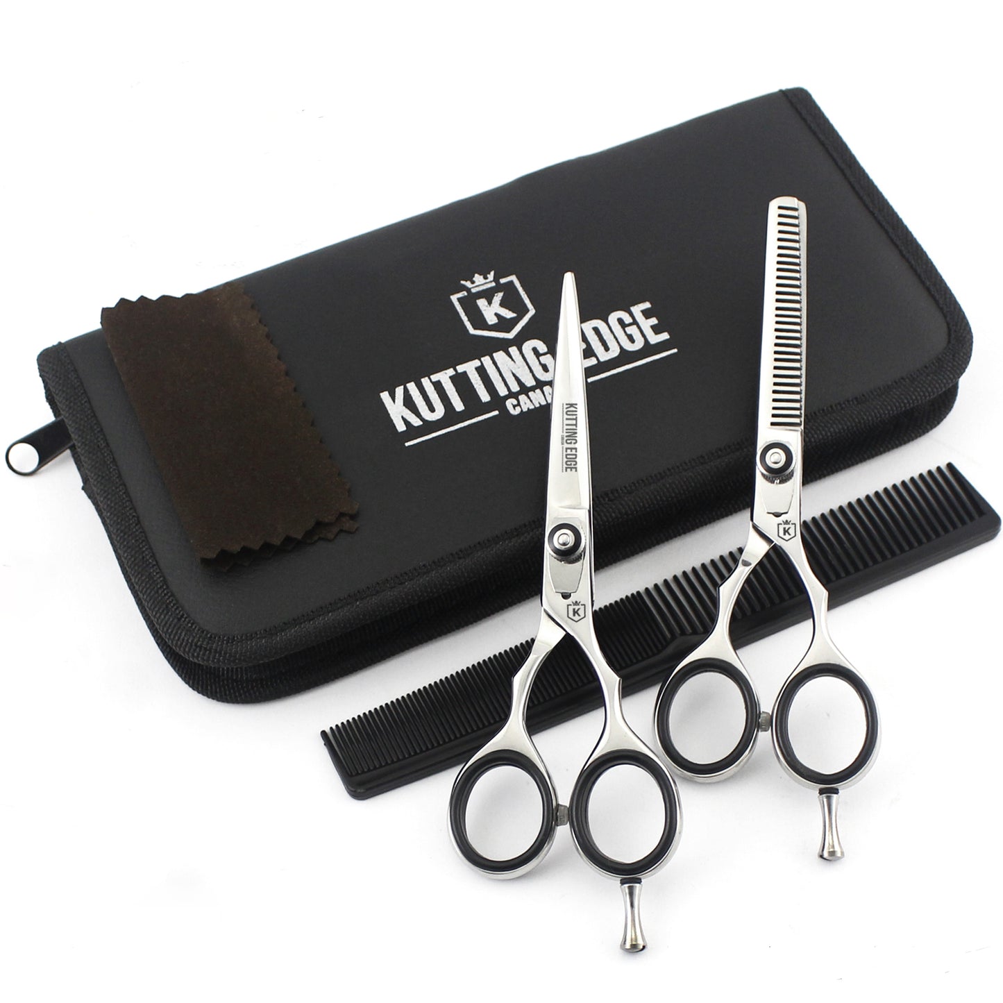Hair Trimming Scissors Set with a Comb
