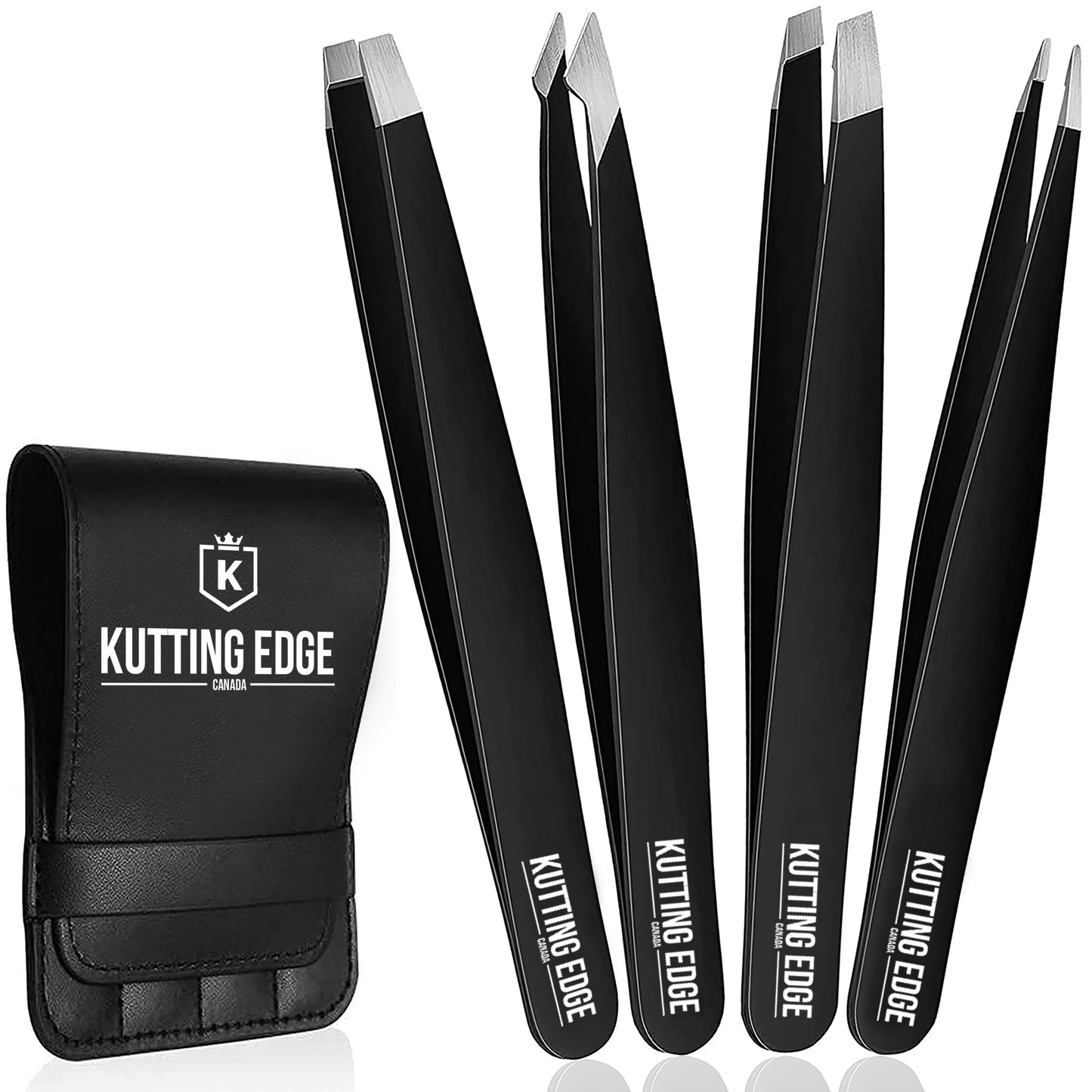 Black color eyebrow tweezers