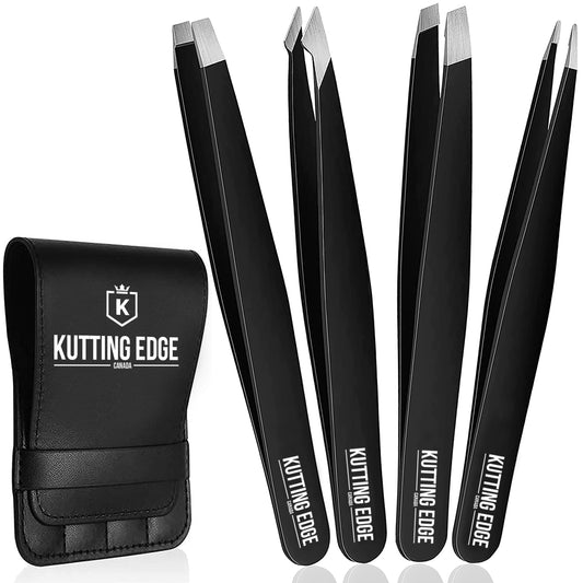 Black color eyebrow tweezers