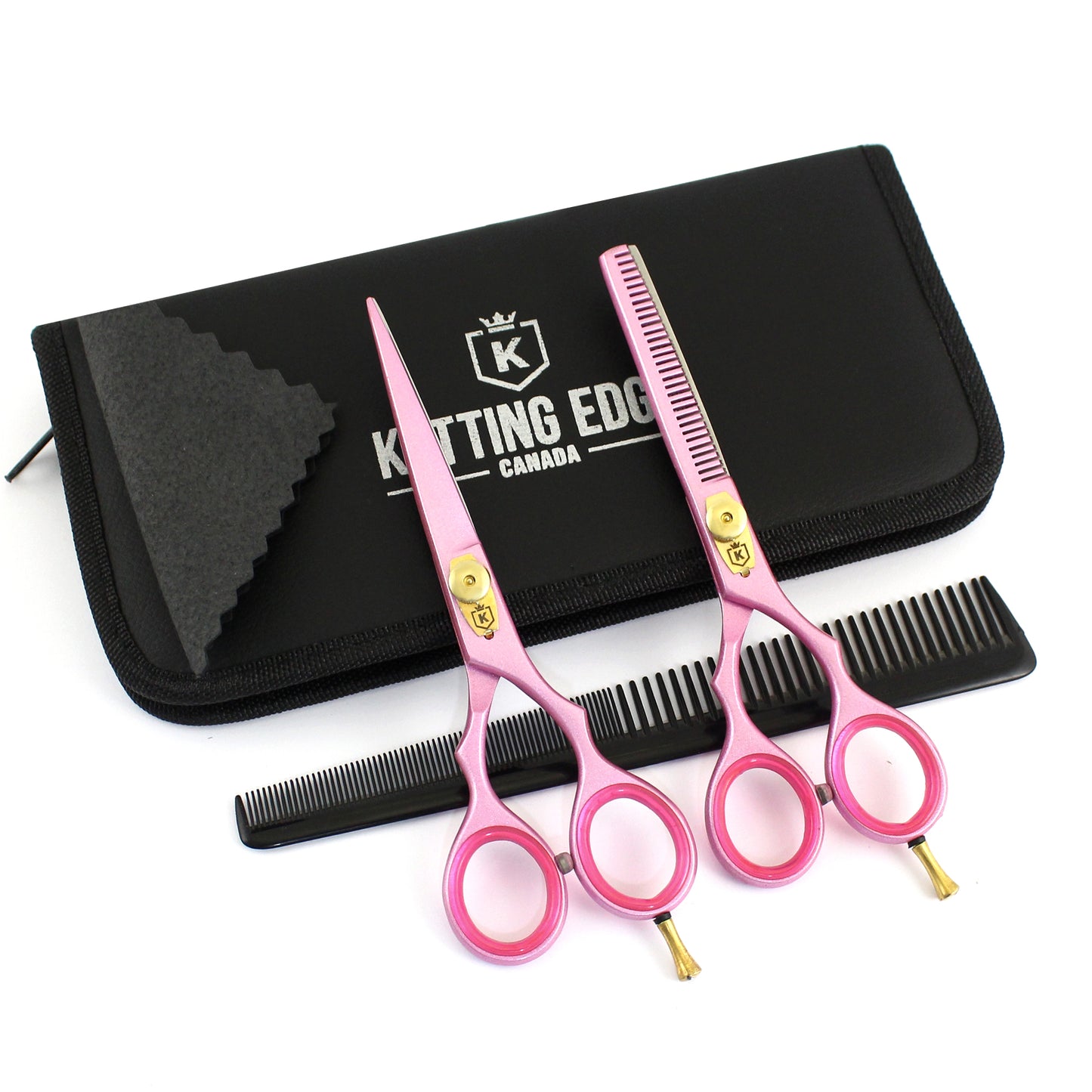 Pink Hair Cutting Scissor Set